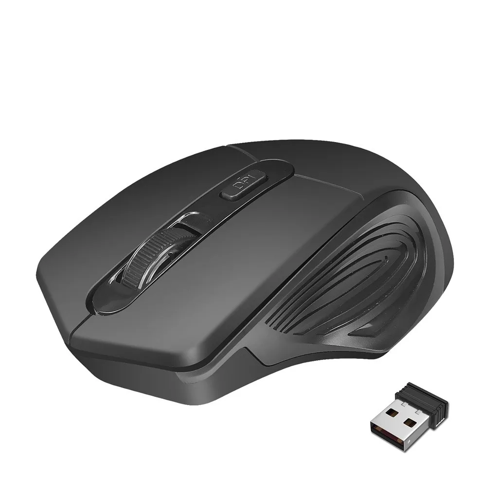 2 4 ГГц беспроводной приемник оптическая USB игровая мышь 2400DPI перезаряжаемая