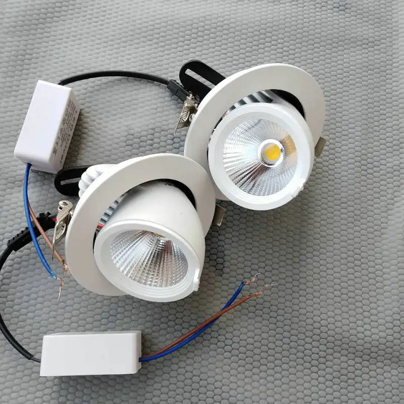 12 шт. светодиодный светильник супер яркий Встраиваемый точечный с регулируемой