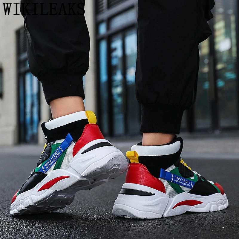 

Men Casual Shoes High Top Sneakers Hip Hop Shoes Breathable Sneakers Fashion Shoes 2021 Men Brand Sneakers Zapatos De Hombre