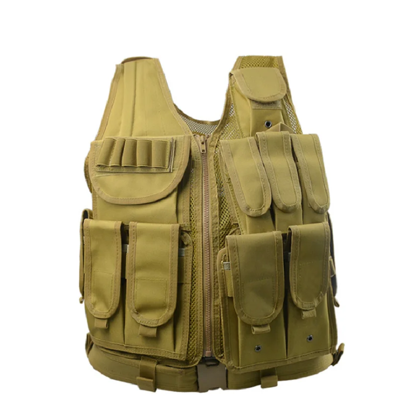 Camouflage Tactical Vest  Multifunctional Vest  Mesh Ventilation Field  Equipment