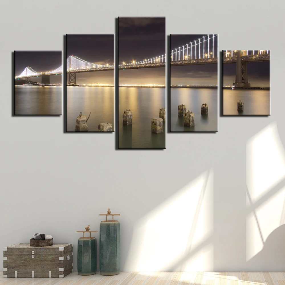 Настенная живопись на холсте 5 шт. принты и плакаты домашний декор художественные