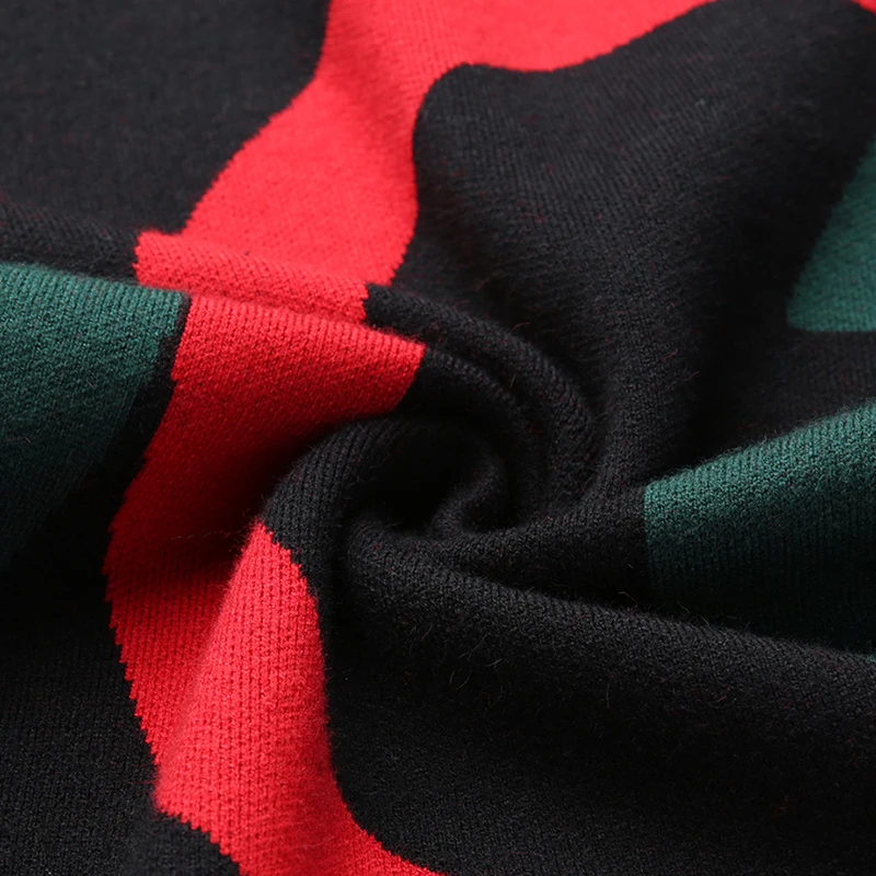 

Men Sweater 2020 New Arrival Autumn And Winter Slim Male Knitted Pullover Sweater Teenage Boys England Style Red Black M066