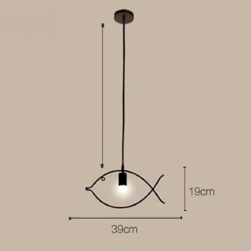 Скандинавский железный светильник винтажный промышленный подвесной в форме