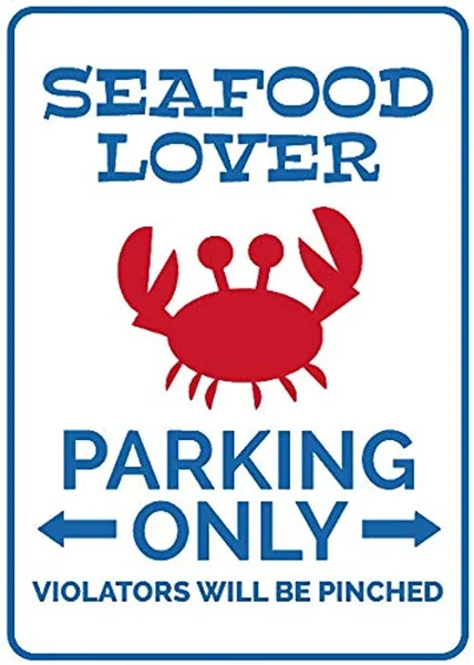 

Подарок для влюбленных морепродуктов, декоративный плакат со знаком в виде краба, забавные подарки для домашнего декора, 14X10