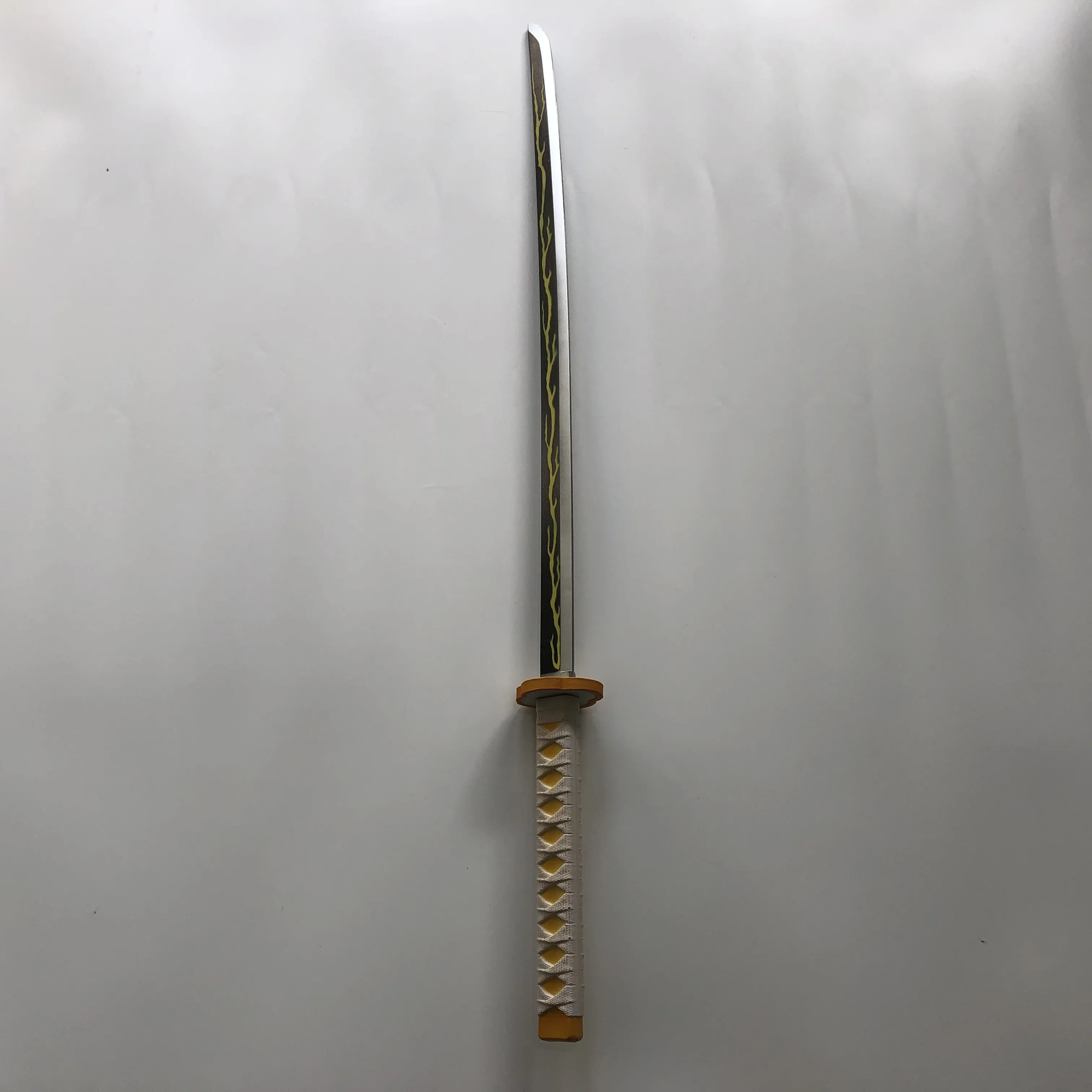 Japan Anime Cosplay Kimetsu no Yaiba Sword Weapon Demon Slayer Agatsuma Zenitsu Ninja Knife PU toy 104cm | Игрушки и хобби