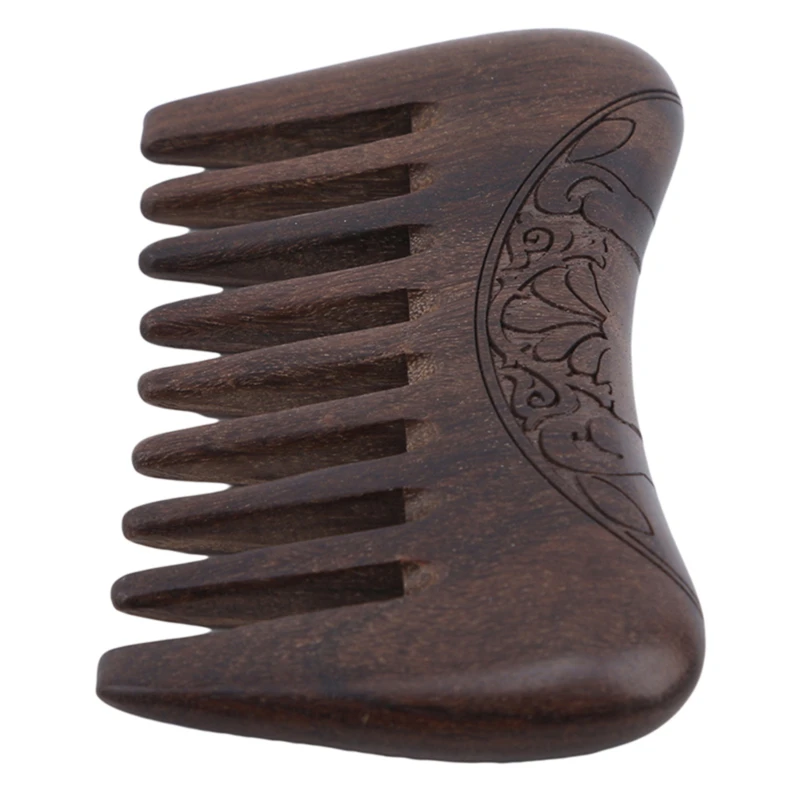 Гребень деревянный Карманный гребень из натурального сандалового дерева с