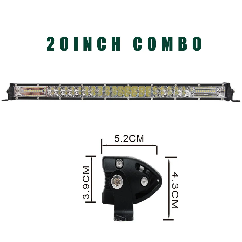 7 13 20 дюймов Автомобильный светодиодный рабочий светильник для внедорожных лодок