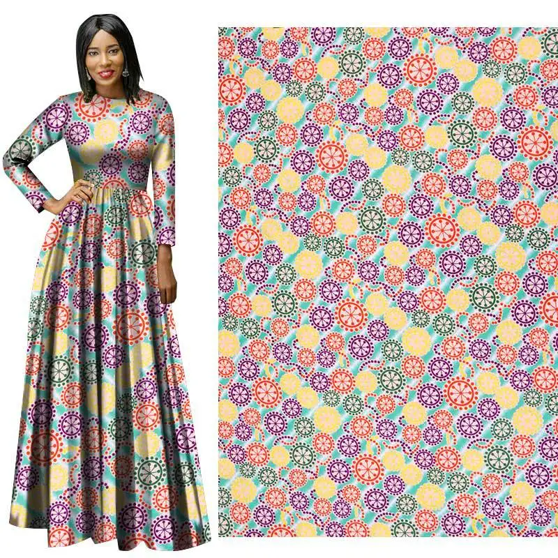 2020 цветная африканская ткань восковая настоящая печать полиэстер Африканский