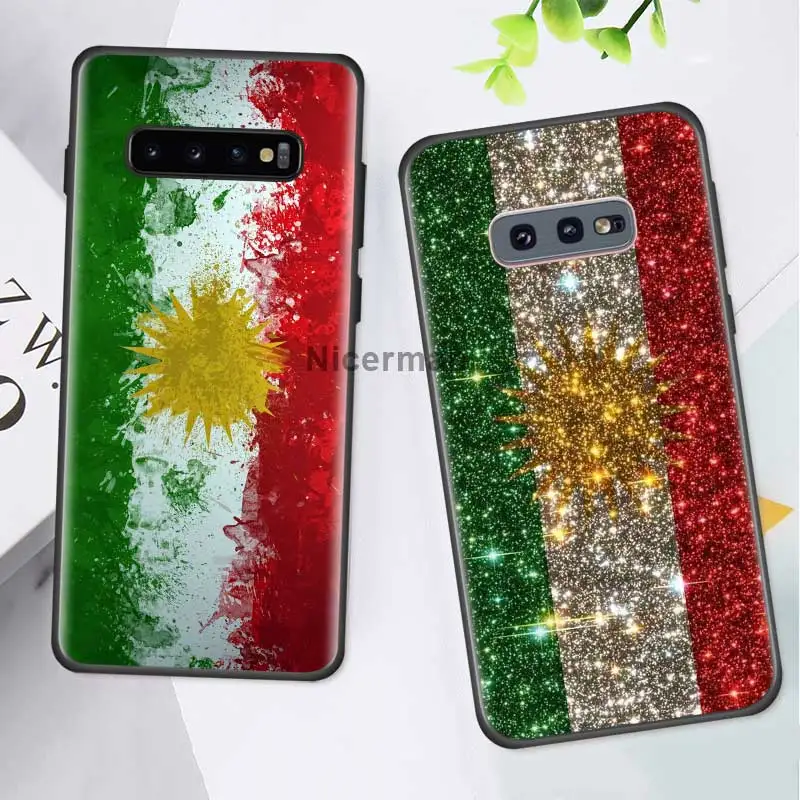 

Kurdistan Flag Lion Case For Samsung Galaxy S20 S10 5G S8 S9 Plus S10e S7 Note 10 9 8 Black Silicone Phone Coque Fall