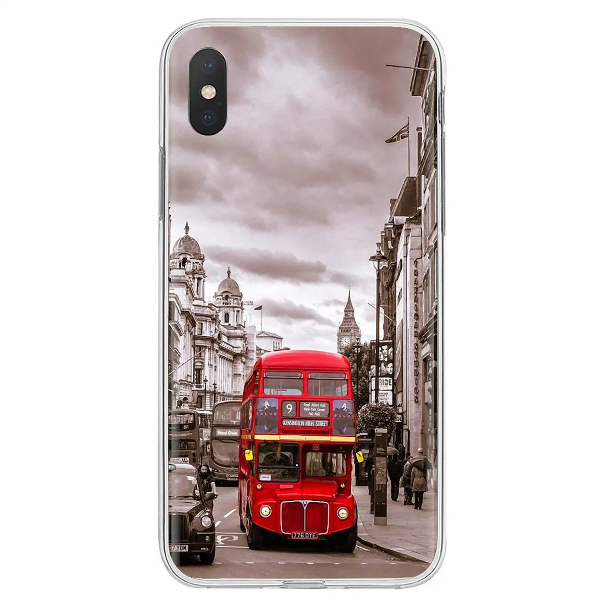 Мягкий чехол для телефона из ТПУ с изображением британского Лондона Красного