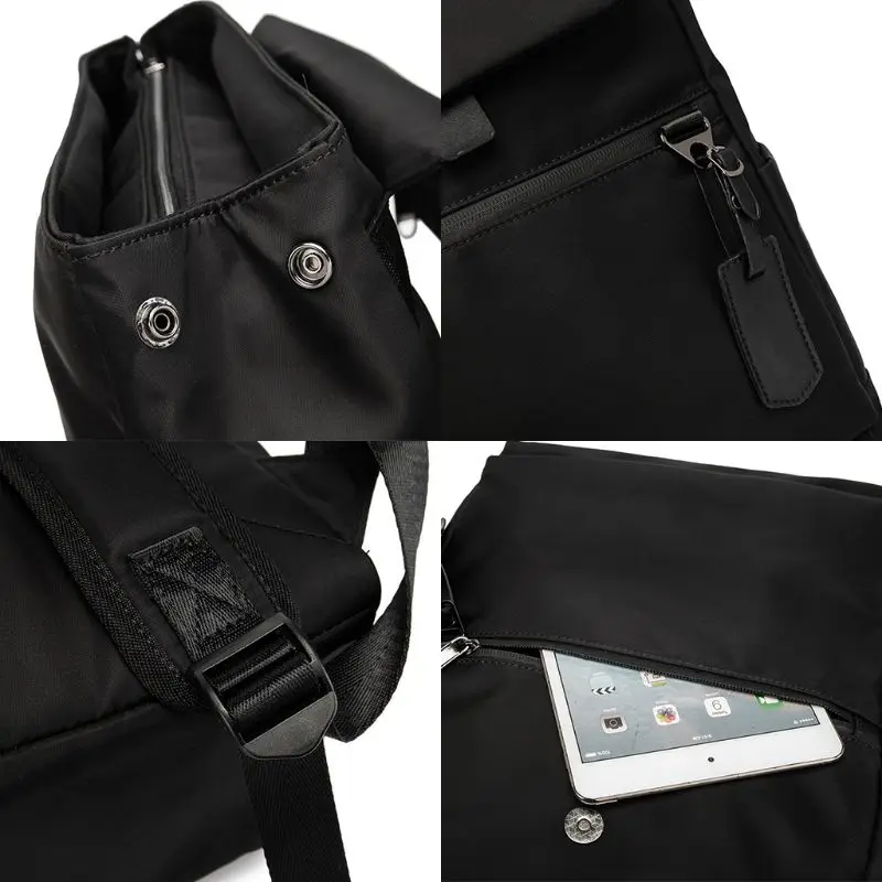 

Women Men Nylon Large-capacity Backpack Business Travel School Bookbags Student Schoolbag Teenagers Casual Daypack