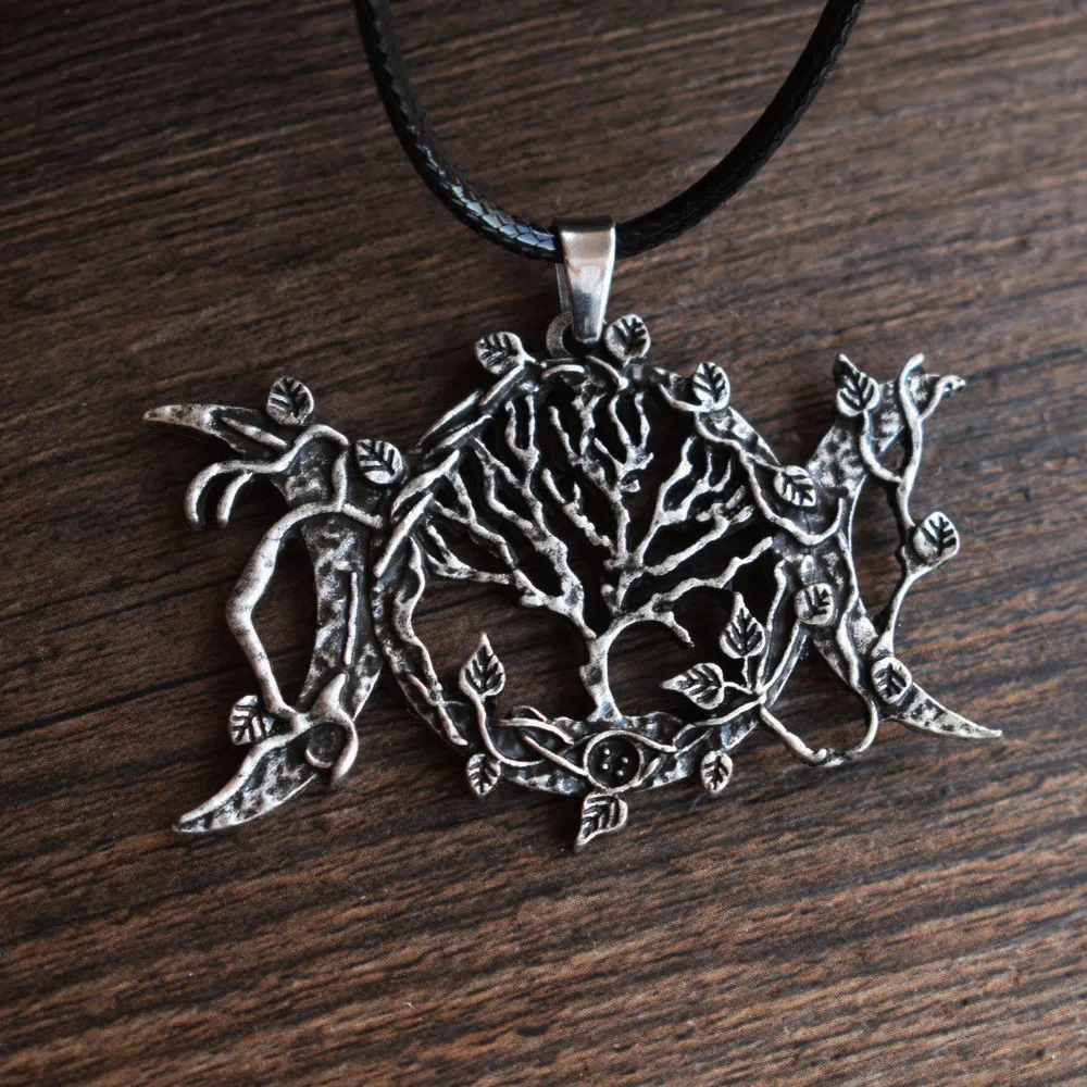 12 шт Wiccan тройной кулон с полумесяцем с Yggdrasilb Дерево жизни ювелирные изделия