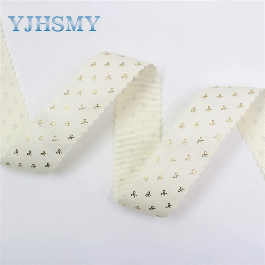 I-19729-1750 YJHSMY, I-19729-1747, 38 мм, 10 ярдов сплошной цвет горячей штамповки лук-узел корсажные ленты, лук крышка DIY аксессуары украшения - Цвет: I-19729-1750