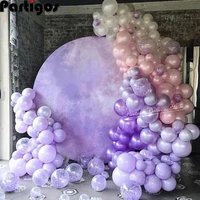 137pcs pastel purple balloon garland arch kit baby pink balloons birthday party bridal baby shower wedding decoration supplies