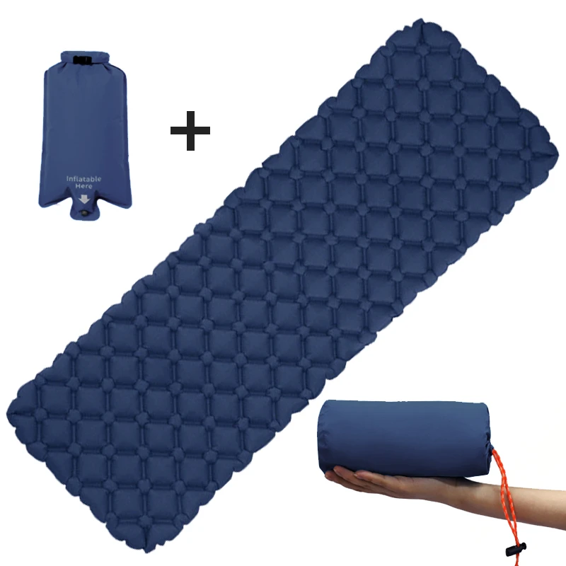 

Outdoor Inflatable Mattress Diamond Ultra-Light Camping Mat Hiking Air Cushion Portable Sleeping Mat Damp Proof Waterproof Pad