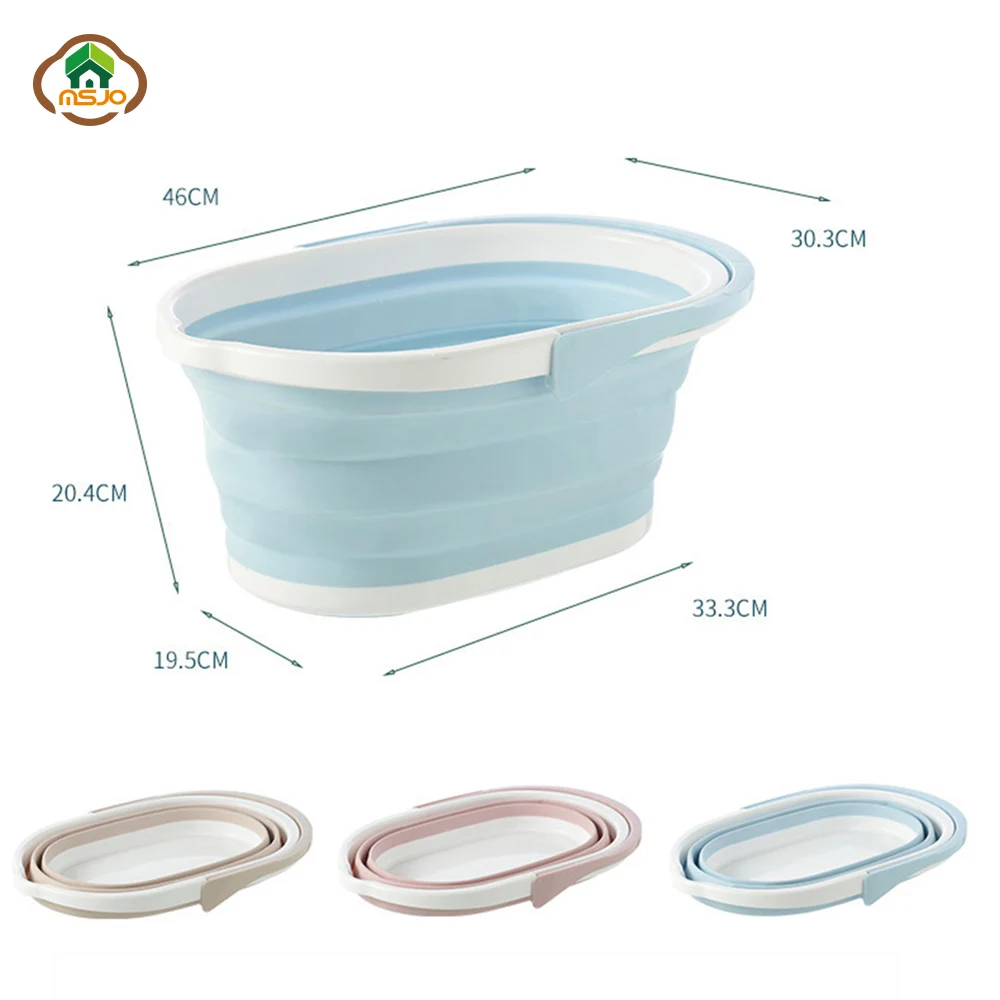 MSJO портативное складное ведро для туризма наружное мытья автомобиля и ванной