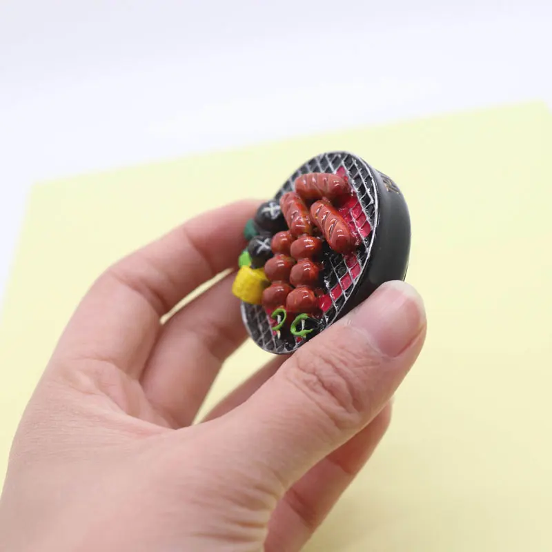 Магнит на холодильник Тайваньская тарелка для еды барбекю тарелки пустыни