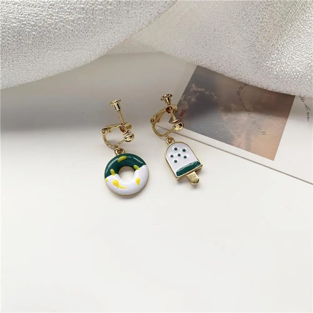Креативный Летний Новый Простой мультяшный ледяной сливочный пончик серьги