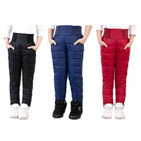 winter warm thicken baby boy down pants for girl children high quality trousers teens padded ski trousers kids multiple new 2021