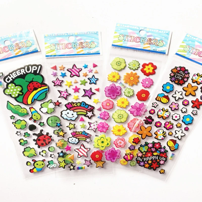 10 шт./партия Детские 3d-наклейки Смайлики наклейки на телефон ноутбук игрушки для