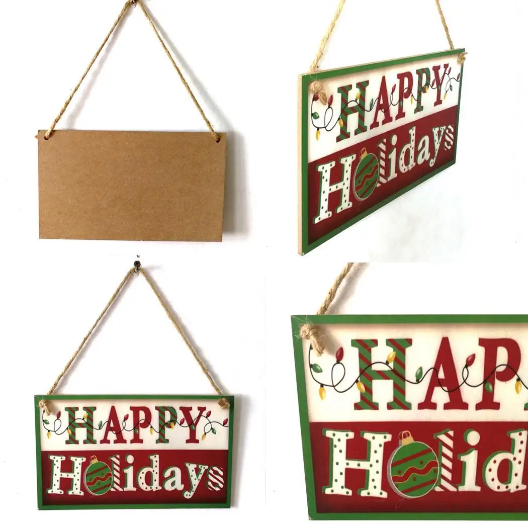 Подвесная деревянная подвеска для Хэллоуина украшения дверей на стену