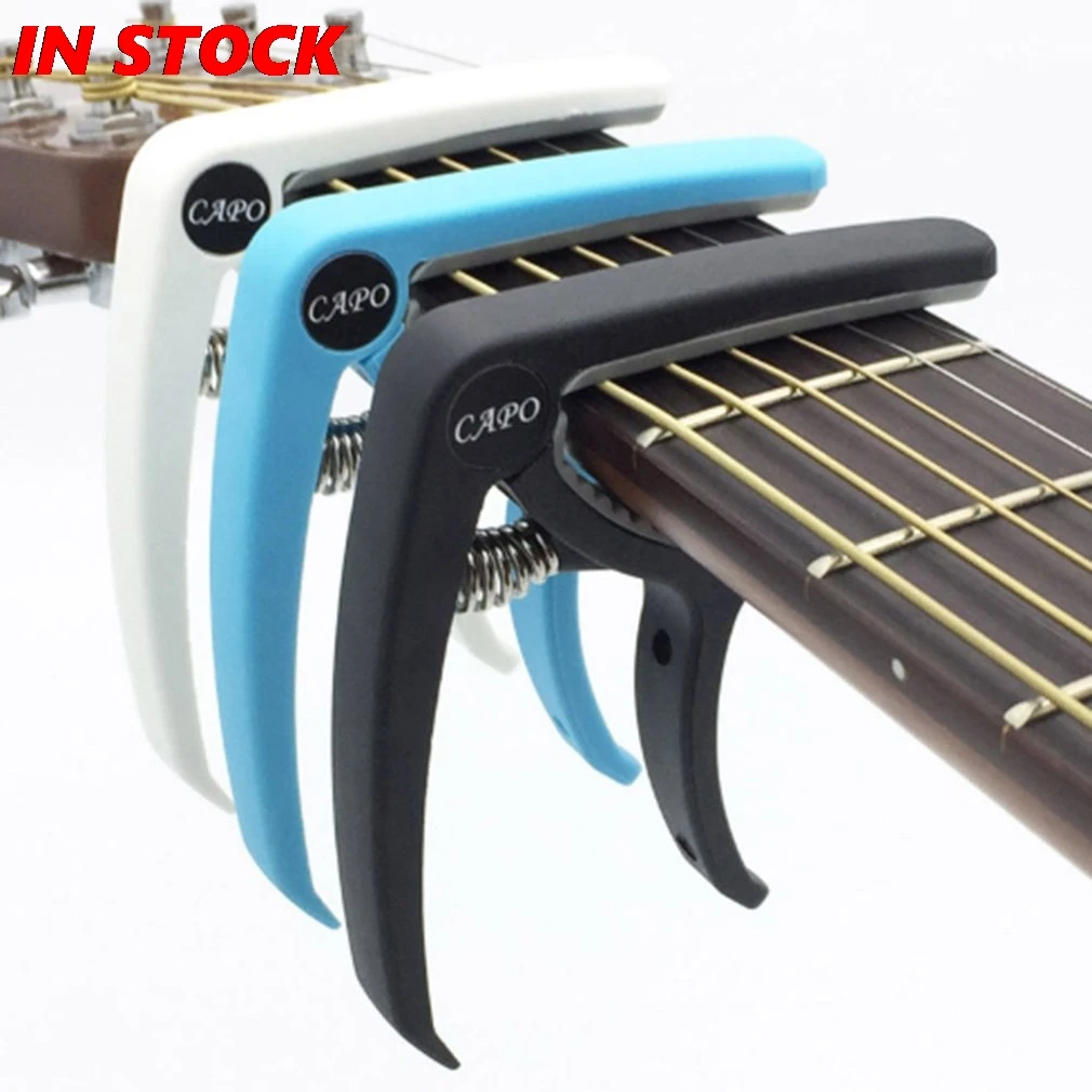 2021 neue kunststoff gitarre capo für 6 string akustische klassische elektrische guitarra tuning clamp musical instrument zubehör free globa