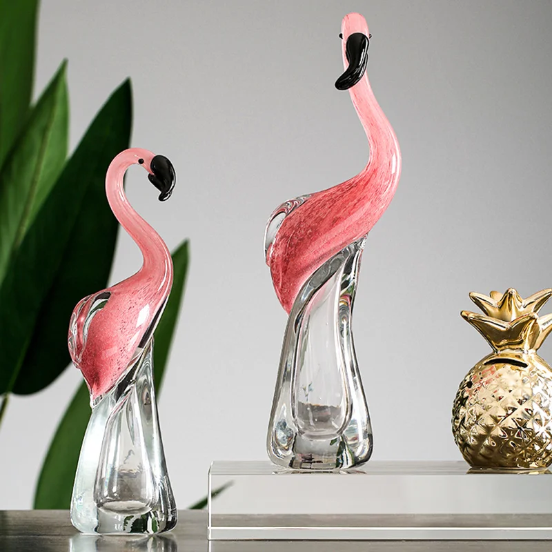 

Flamingo Statue Decoration Porch Wine Cabinet Sculpture Ornament Table Centerpiece Modern Home Decor Resin Accessories Crafts