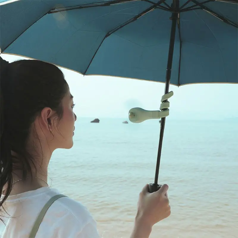 Гибкий USB вентилятор на аккумуляторах для детской коляски кемпинга открытом