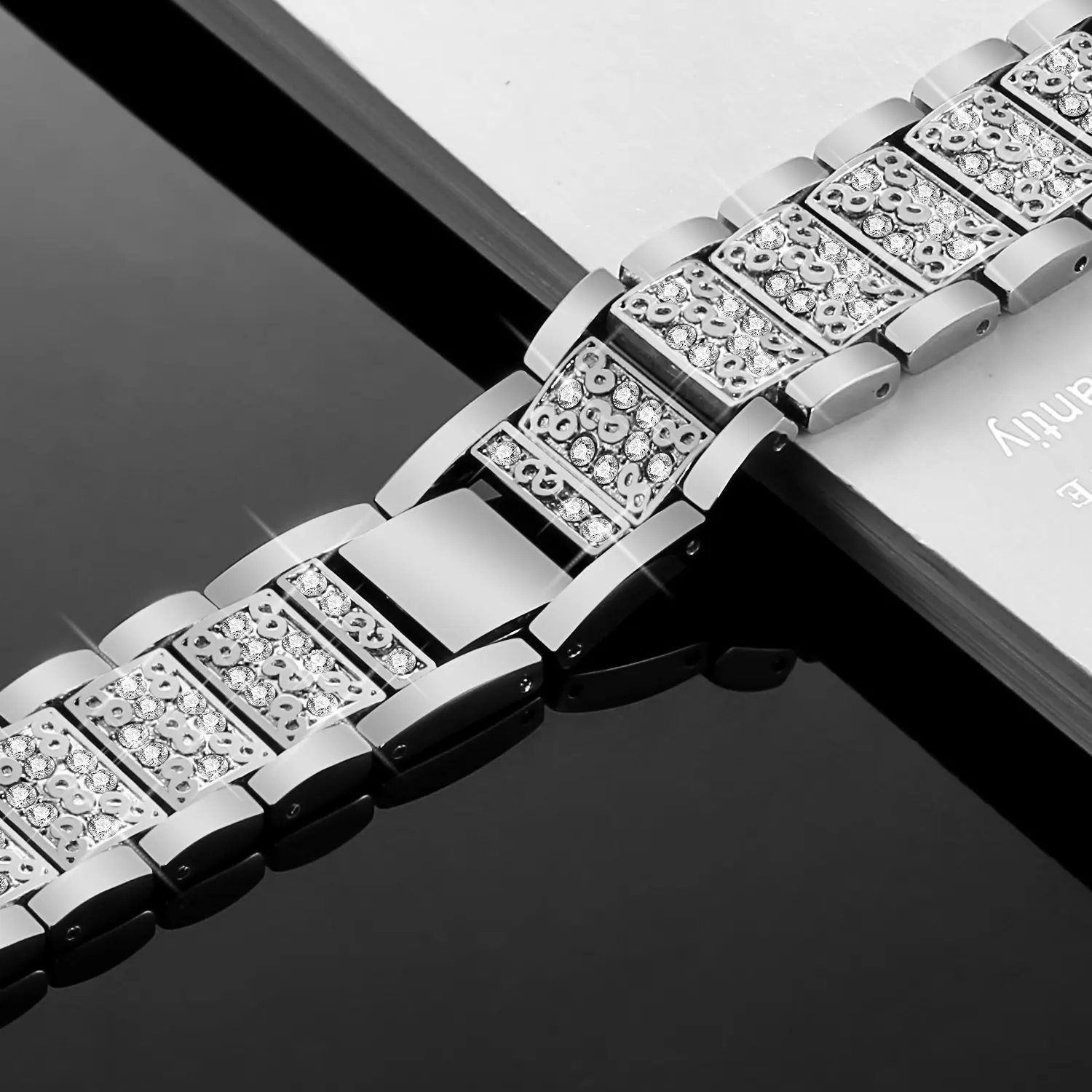 Алмазный ремешок для apple Watch band 4 (iwatch 5) 44 мм 40 watch 3 2 1 42 38 аксессуары наручных