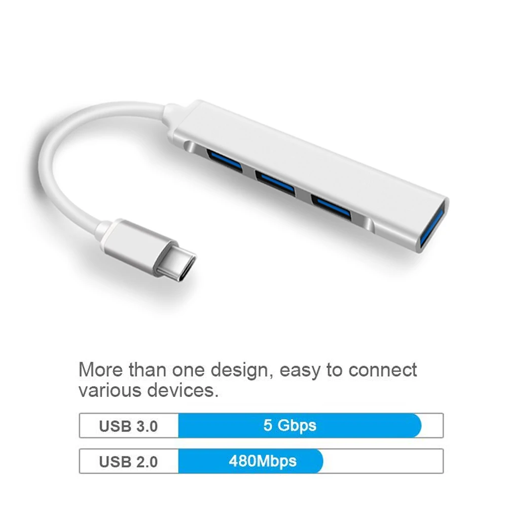 USB C концентратор Тип разветвитель 3 0 1 мульти Порты и разъёмы адаптер док станции