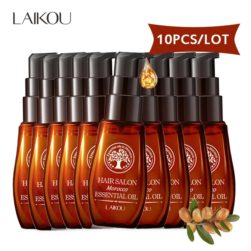 10pcs Morocco Essence Fast Hair Growth Hairdressing Essence Oil Hair Loss Treatment Dry and Damaged Hairs Nutrition Hair Care