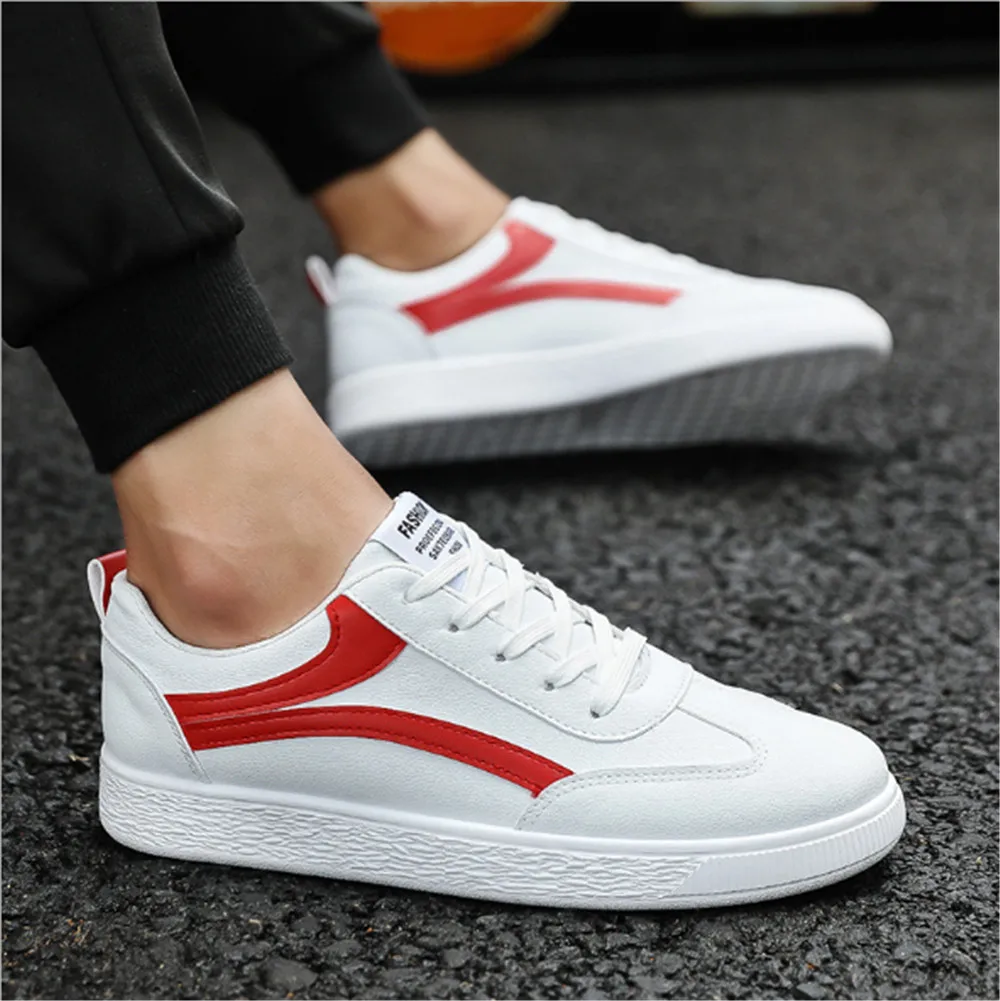 

Non-Leather Casual Shoes Breathable Mens Casual Shoes Teenager Korean Man Sneakers Footwear White Shoes Zapatos De Hombre