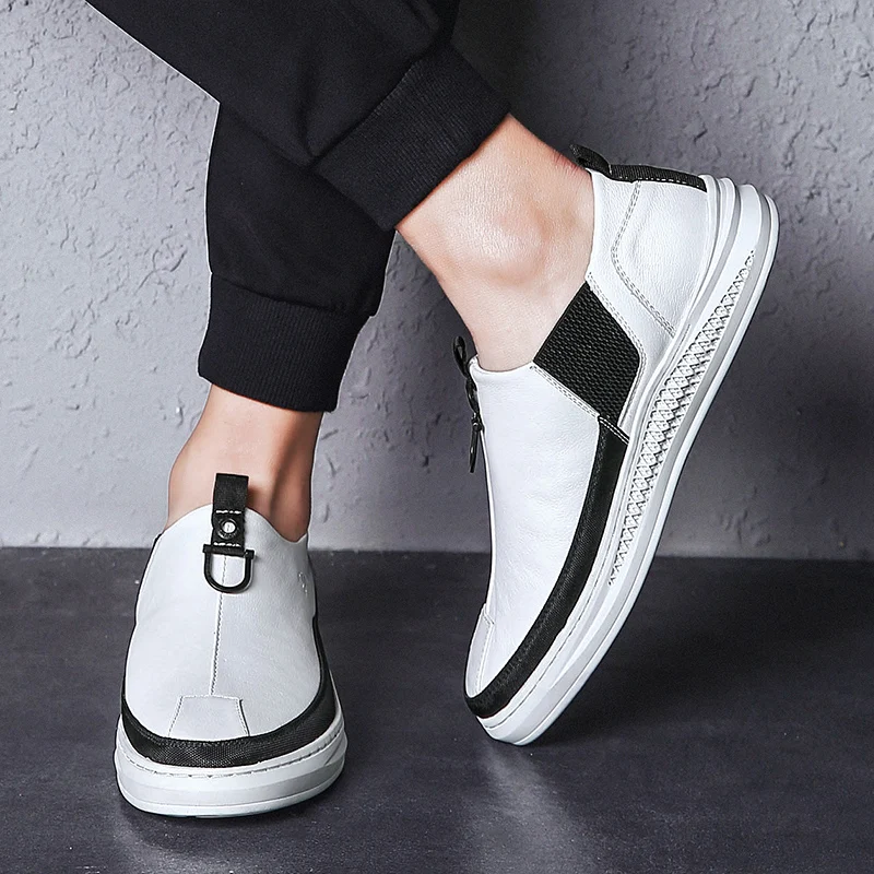 

Mens Shoes Casual Leather High Quality Loafers Classic Riding Shoes Designer Lightweight Outdoor Working Breathable Men Shoes