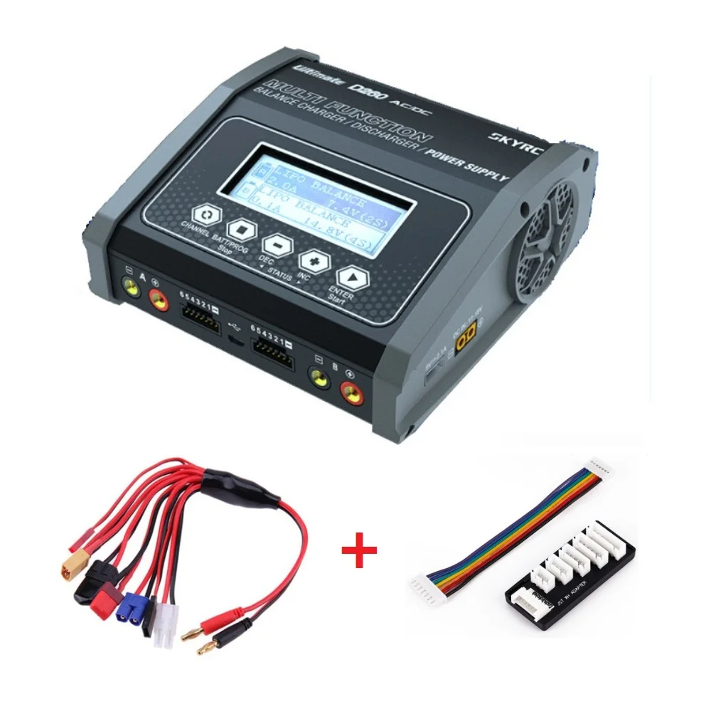 SKYRC D260 260 Вт 14A AC/DC двухканальный разрядник аккумулятора для 1 6S Lipo батарея RC FPV