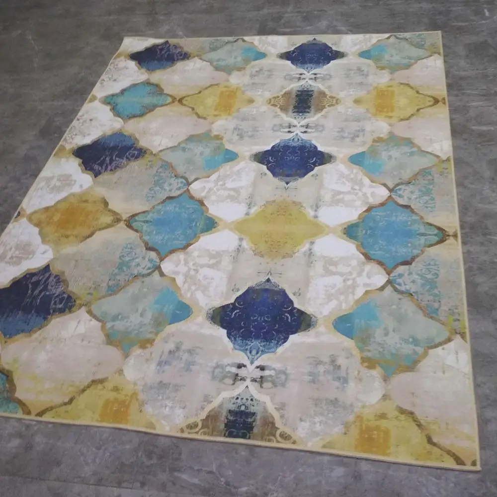 Нескользящий прямоугольный коврик марокканский для спальни гостиной столовой и