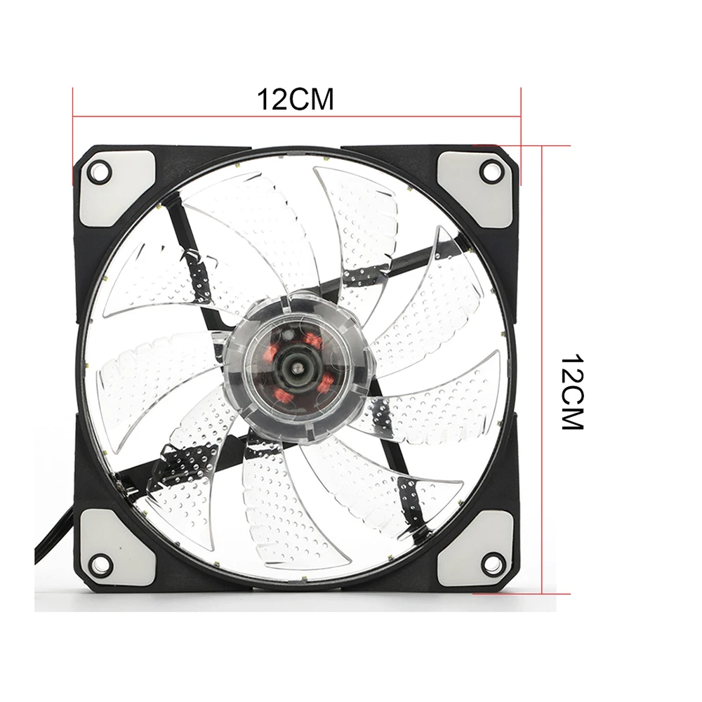 120 мм RGB светодиодный охладитель PWM Fan Одиночная упаковка двойная цветная (RGB) ПК