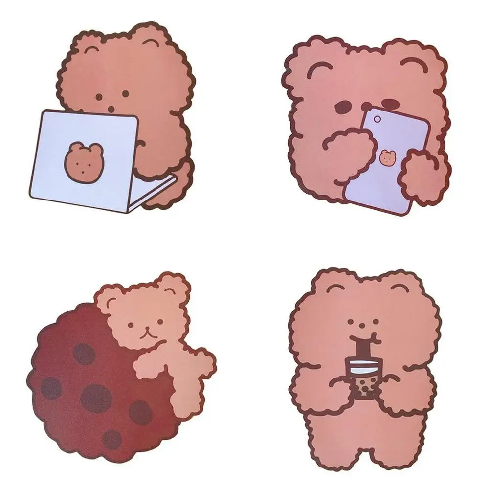 

Non-slip Mouse Pad Cute Chocolate Bear Irregular Rubber Computer Mouse Durable Pad Mouse Pad for Desktop PC Laptop Mouse