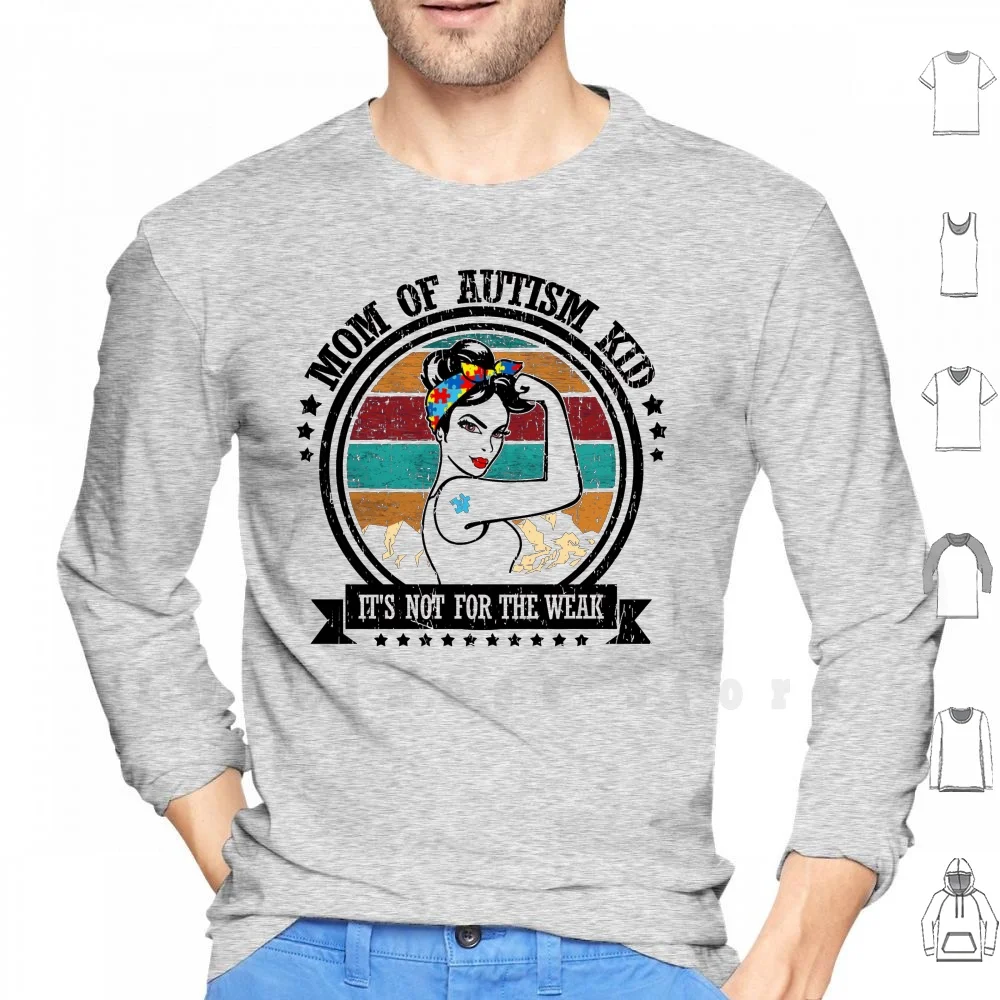 

Autism Mom Mom Of Autism Kid Awareness Month Gift hoodies long sleeve Autism Mom Autism Autism Awareness Support Autism