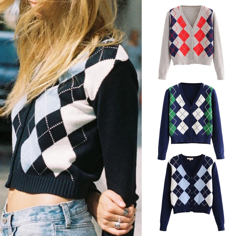 Женский свитер с длинным рукавом в английском стиле винтажный облегающий