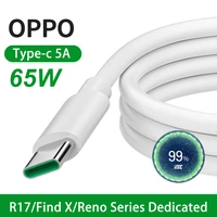 usb c cable 5a fast charging cord for oppo r17 find x reno type c cable mobile phone accessories data cable charger usb cable