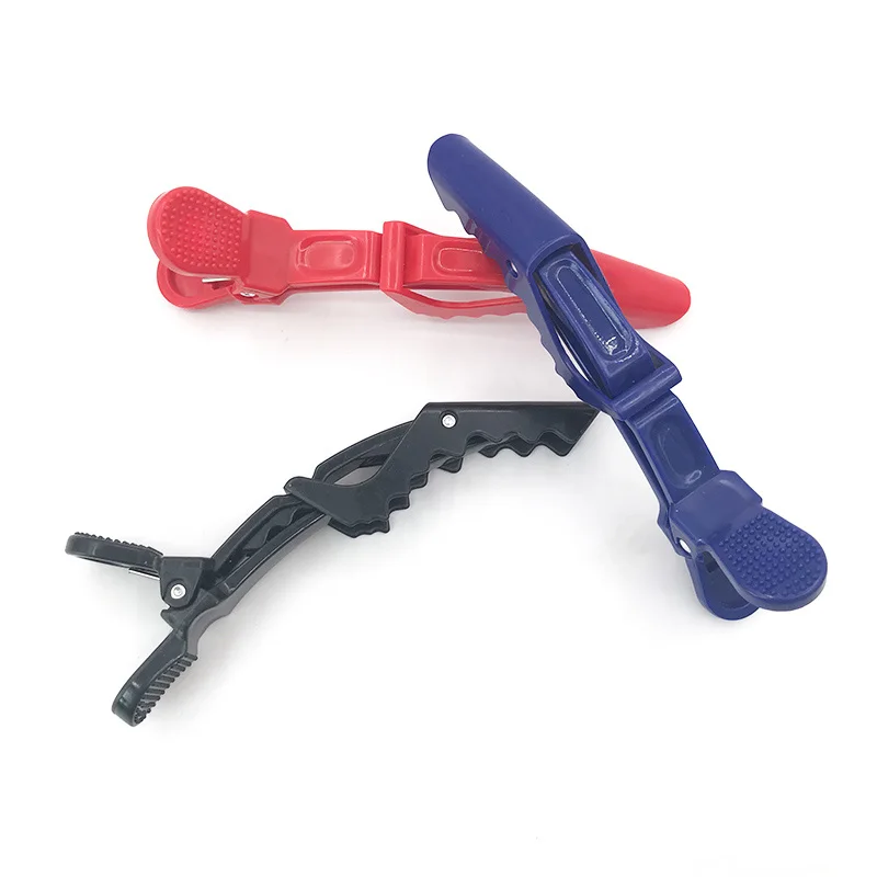 6 шт. зажимы для волос профессиональные в виде клюва секций из крокодиловой кожи