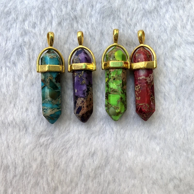 Оптовая продажа 4 шт. зеркальные бусины исцеляющая чакра 8x32 мм зеркальная точка |