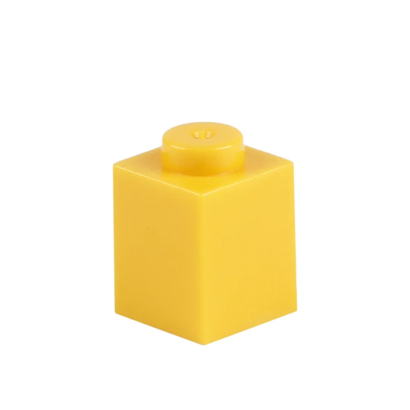 yellow 200pcs Мпц Творческий кирпича 1x1 300" сделай сам" Азов просветить строительные блоки покупательских тележек, оптом, наборы для ухода за кожей Совместимость Собирает Частицы Игрушки для детей - Цвет: yellow 200pcs