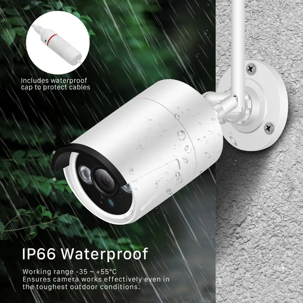 BESDER 5MP IP Камера Wi Fi на открытом воздухе ИК Ночное видение Обнаружение движения 1080P