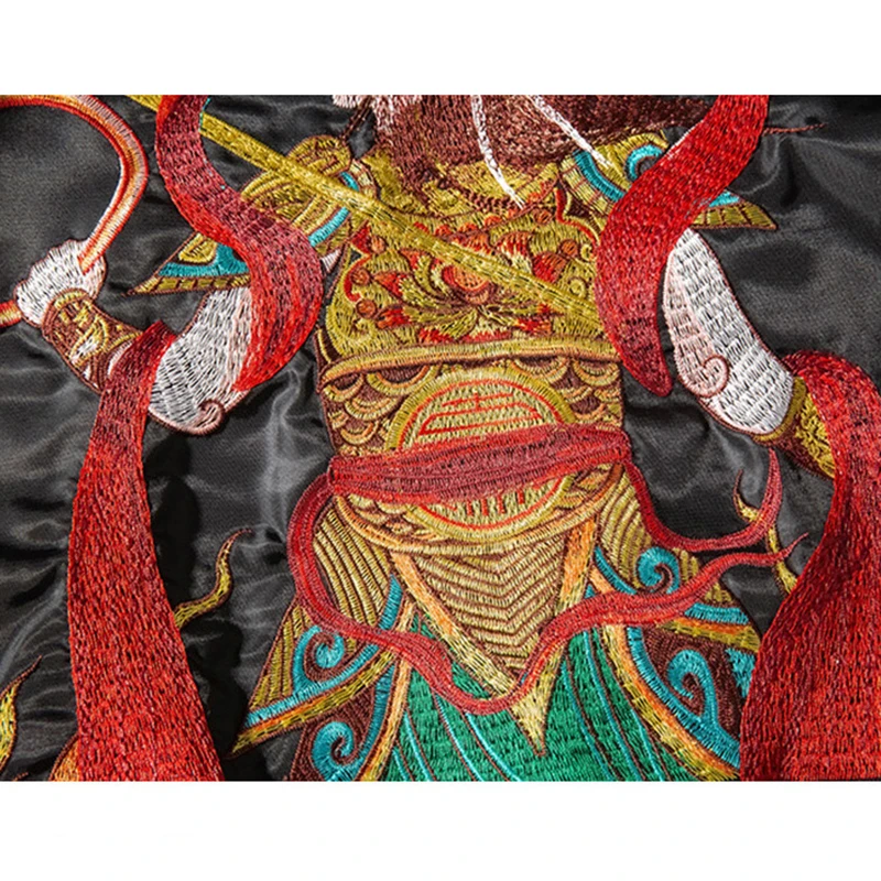 Высококачественная Мужская куртка с вышивкой в японском стиле пилот MA 1 мужская