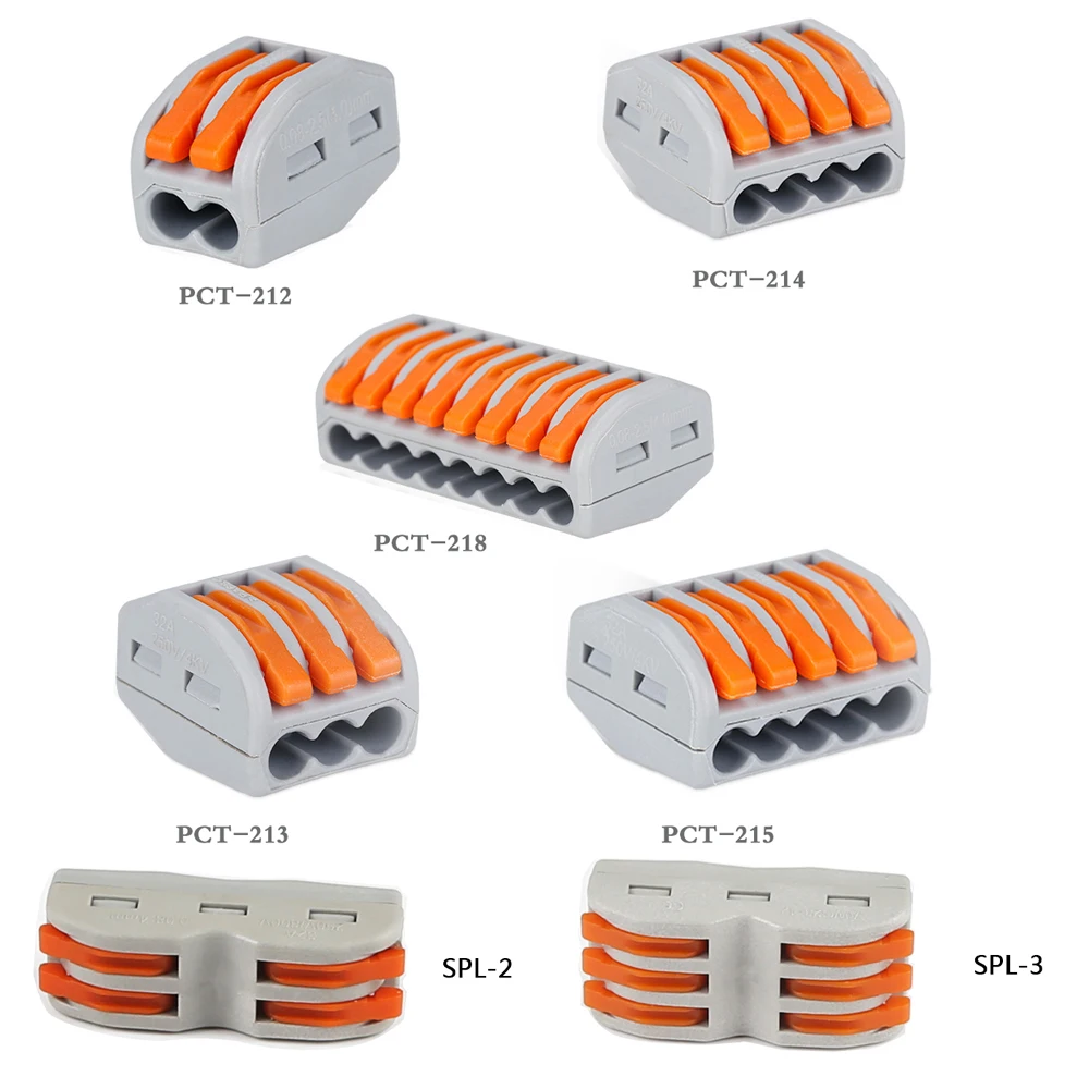 

5 шт., 2pin, 3pin, 4pin, 5pin, 8pin, светодиодный коннектор, Клеммная колодка, светодиодный светильник, коннектор, универсальный компактный провод