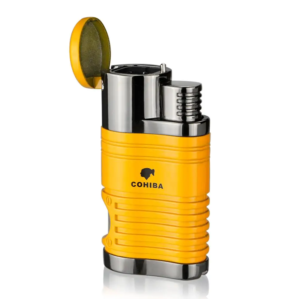 Cohiba сигарета зажигалка для табака 4 фонарь струйное пламя многоразового