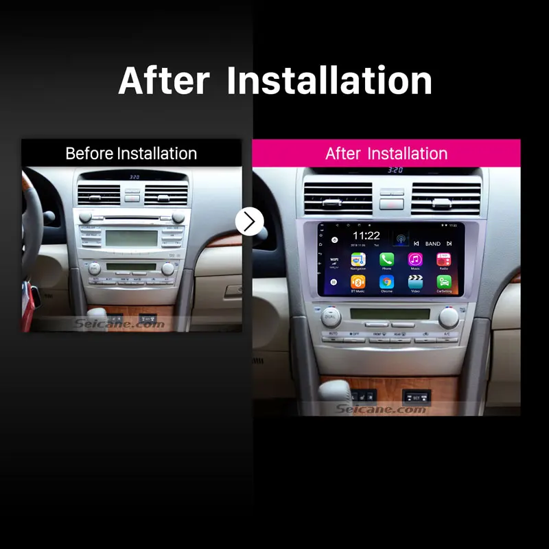 Seicane Автомобильный GPS мультимедийный 9 &quotAndroid 10 0 Navi Стерео Плеер для 2007 2008 2009-2011