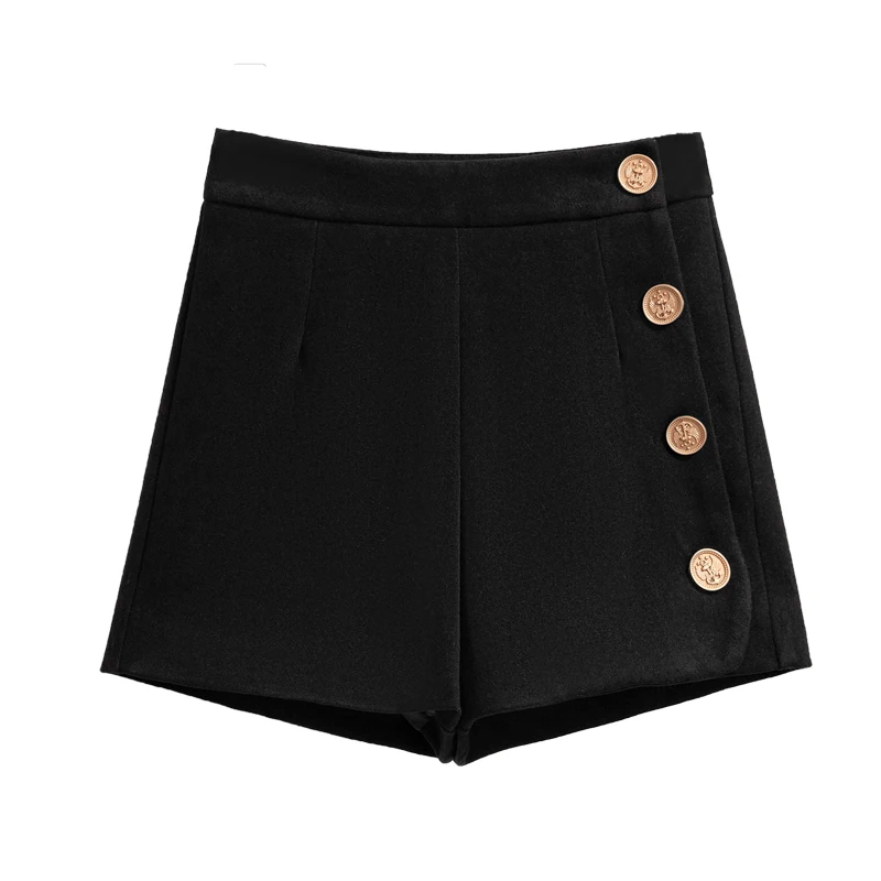 

2021 Autumn And Winter High Waist Women's Short Casual Vintage Ladies Shorts Office Fashion Shorts Female