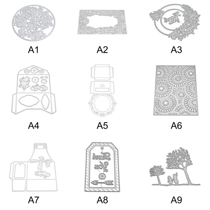 Изысканный штампованный трафарет металлический забавная Бумага Ремесло